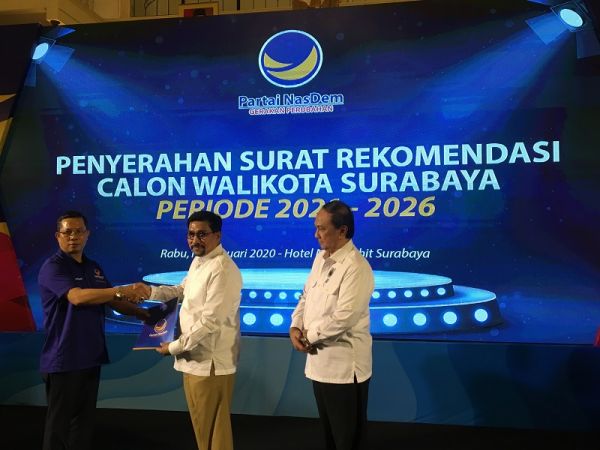 Resmi, NasDem Usung Machfud Arifin Maju Wali Kota Surabaya
