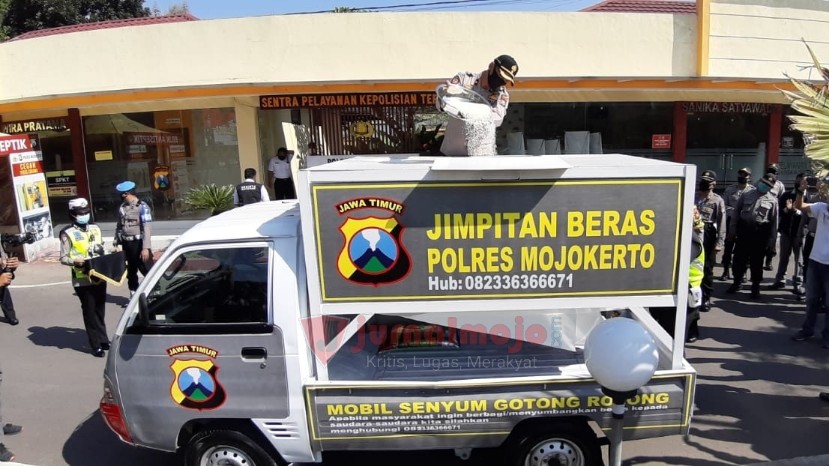Polres Mojokerto Luncurkan Mobil Jimpitan Beras, Apa Itu?