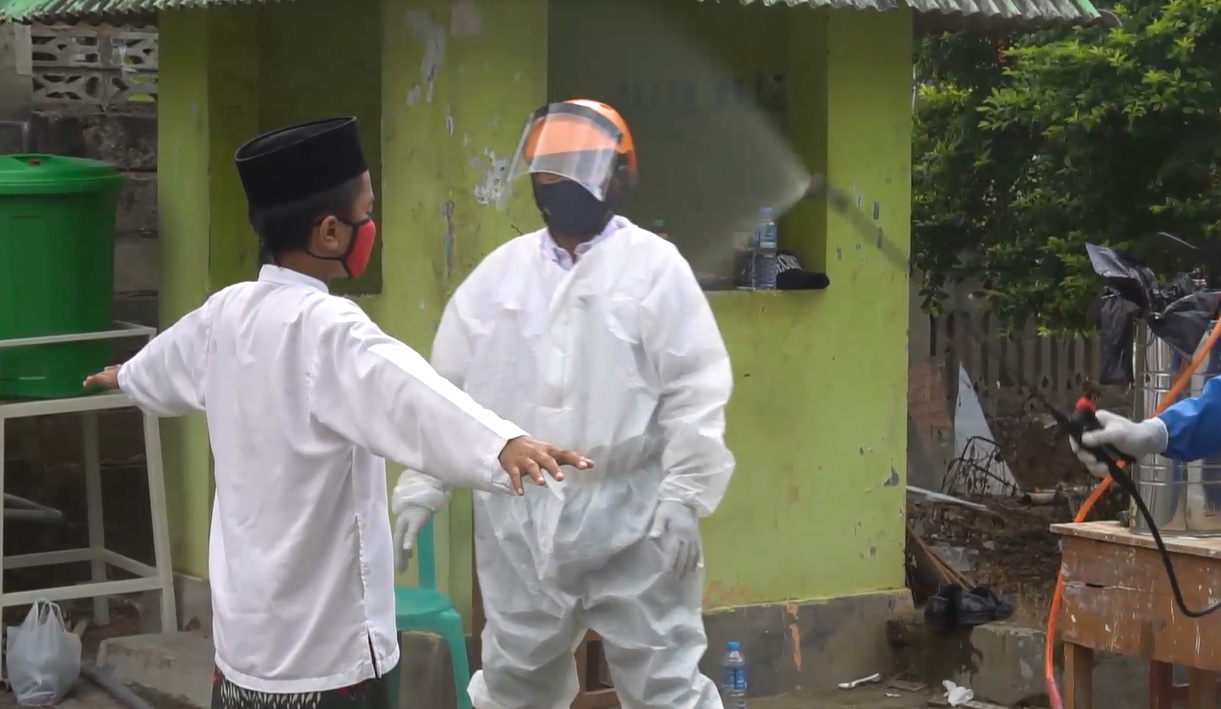 Gelombang Kedatangan Santri di Sumenep Disambut Protokol Kesehatan Ketat