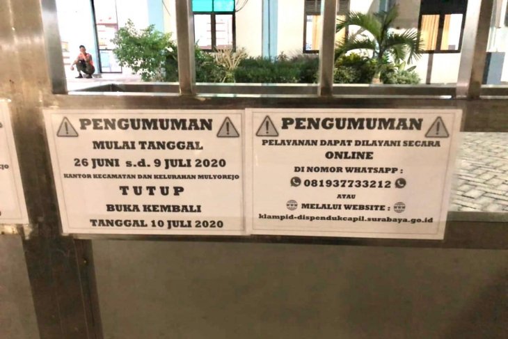 Tiga Staffnya Reaktif, Kantor Kelurahan dan Kecamatan Mulyorejo Surabaya Ditutup