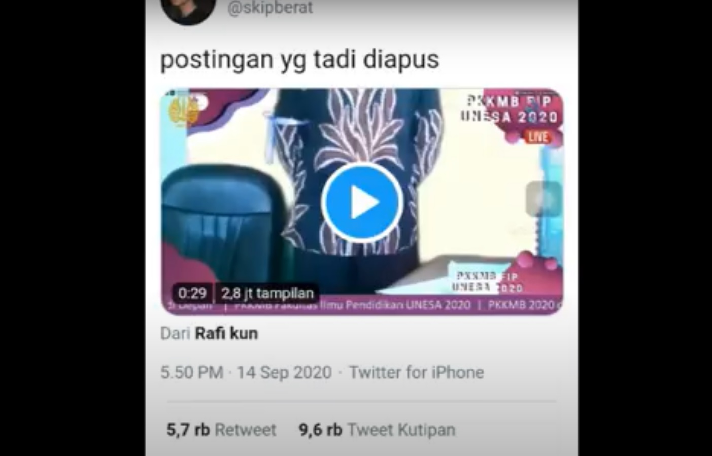 Viral, Ospek Maba Unesa Dibentak-Bentak Soal Ikat Pinggang