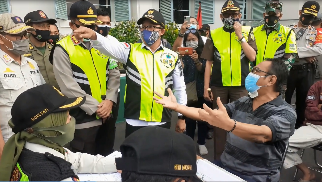 Terjaring Razia Masker, Pengacara Adu Mulut dengan Wali Kota Malang