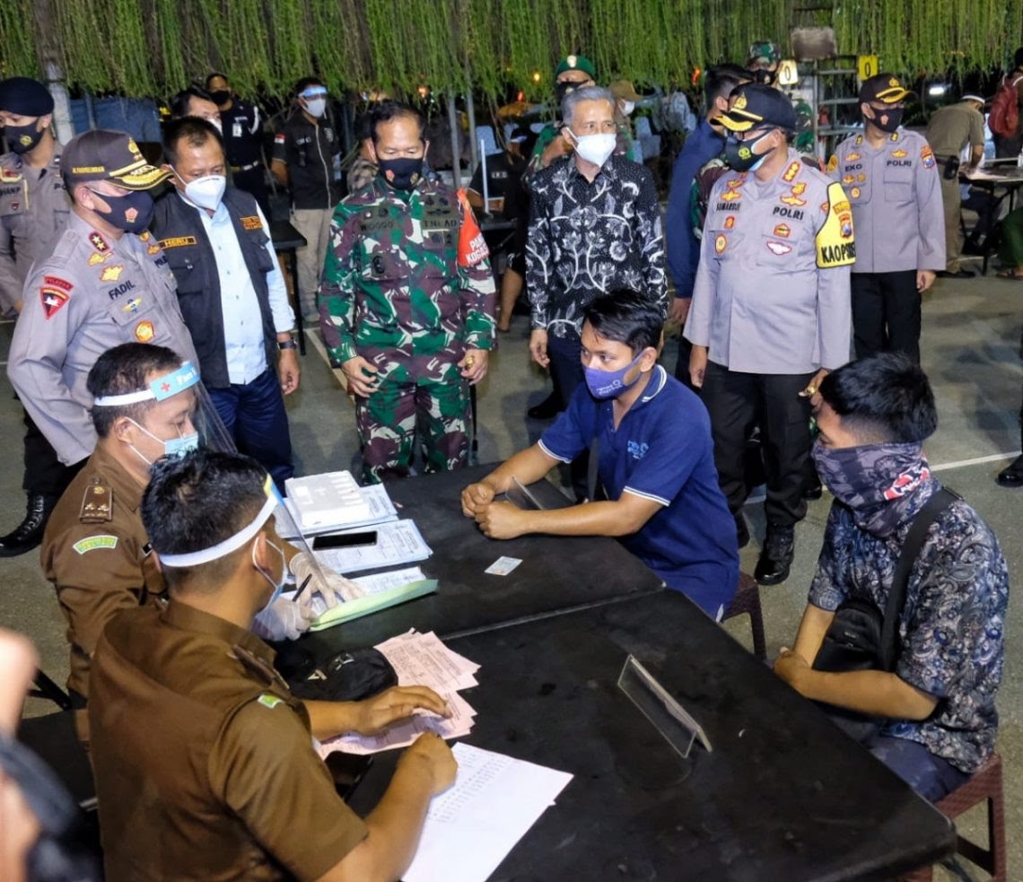 Didatangi Kapolda Jatim dan Pangdam,  Operasi Yustisi di Sidoarjo Marak Pelanggaran