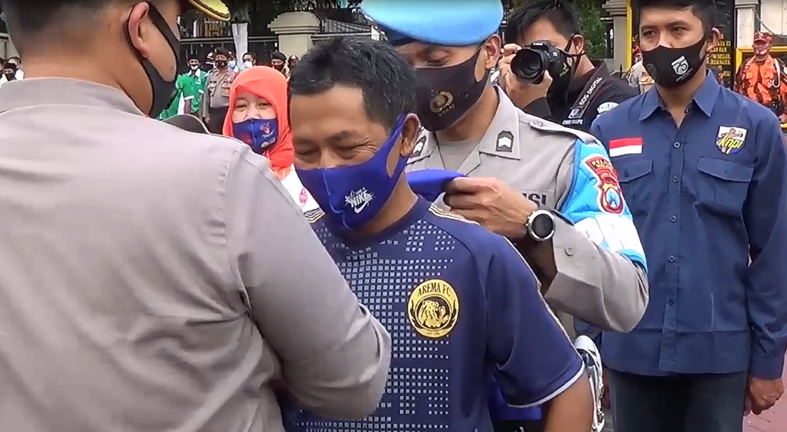 Aremania Didapuk Jadi Penjaga Kepatuhan Protokol Kesehatan