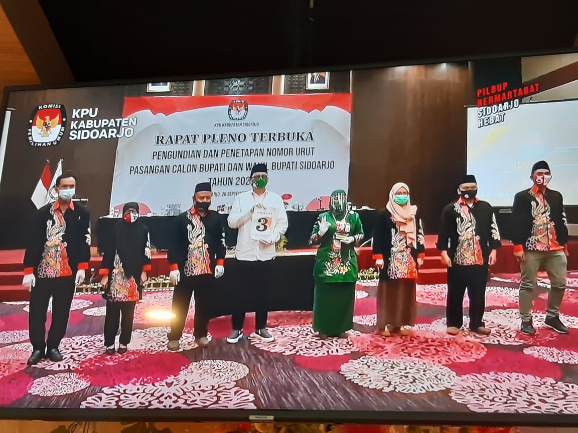 Ditetapkan KPU, Kelana-Dwi Astutik Resmi Ikuti Pilkada Sidoarjo