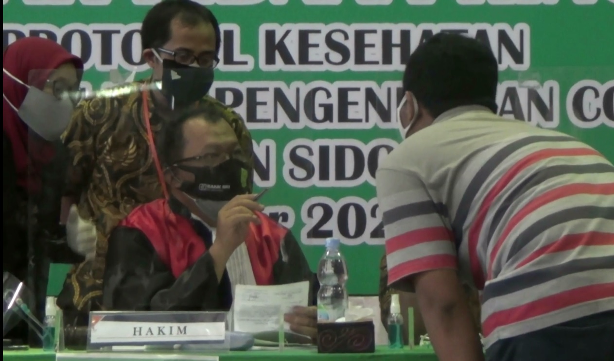 Denda Tak Pakai Masker di Sidoarjo Turun