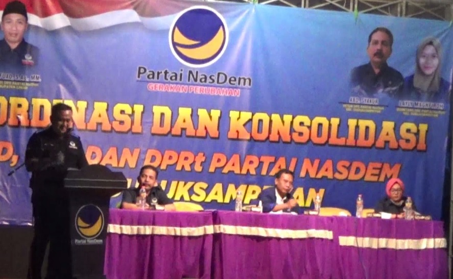 Rapat Koordinasi Dewan Pengurus Cabang (DPC)  Nadsdem Duduk Sampeyan Gresik. (metrotv)