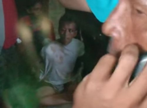Pelaku pencurian motor babak belur dihajar massa. (metrotv)