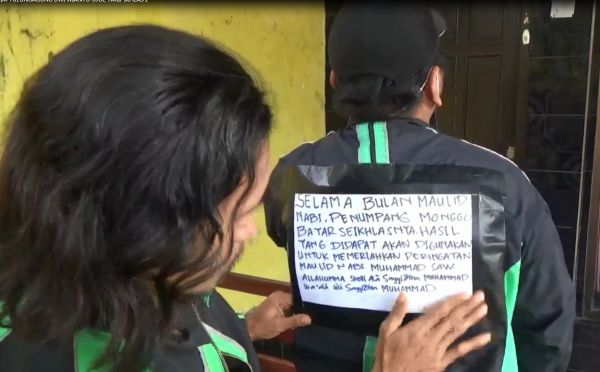 Tarif Seiklasnya, Cara  Ojol di Tulungagung Rayakan Maulid Nabi