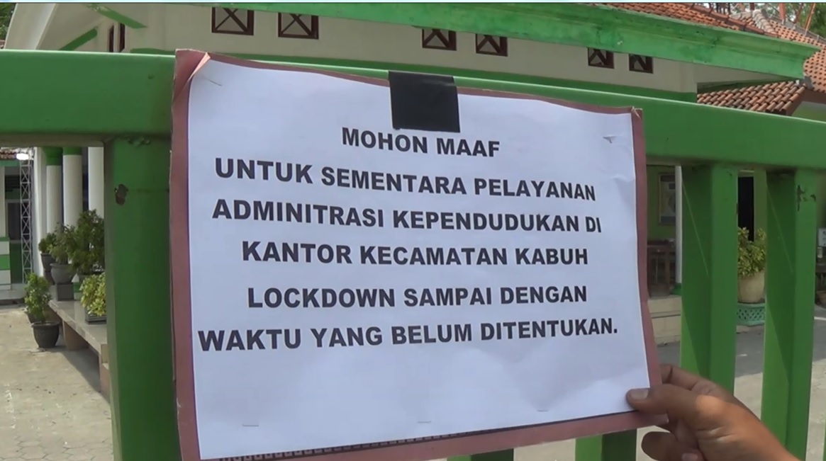 5 Pegawai Positif Covid-19, Kantor Kecamatan Kabuh Jombang Ditutup