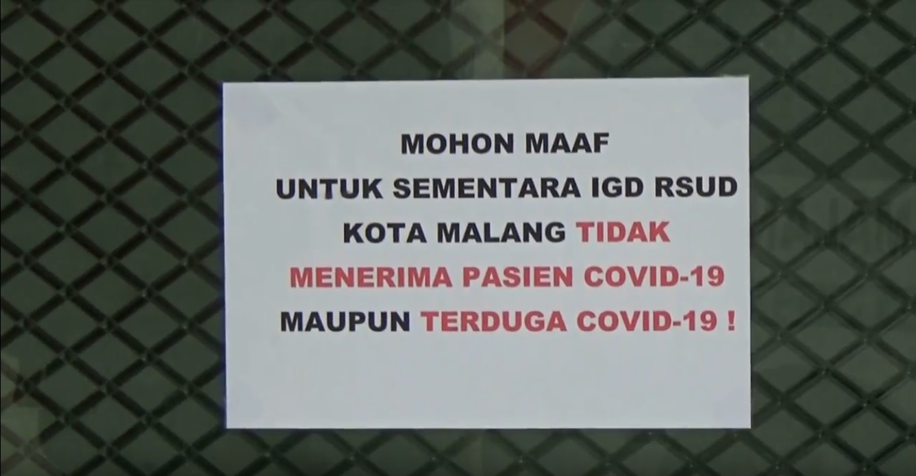 Sejumlah rumah sakit menolak pasien covid lantaran bangsal penuh (Foto / Metro TV)