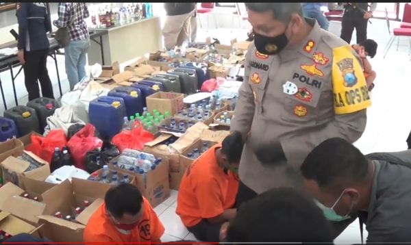Operasi Pekat Blitar, 7 Pengedar Narkoba dan Miras Oplosan Diringkus