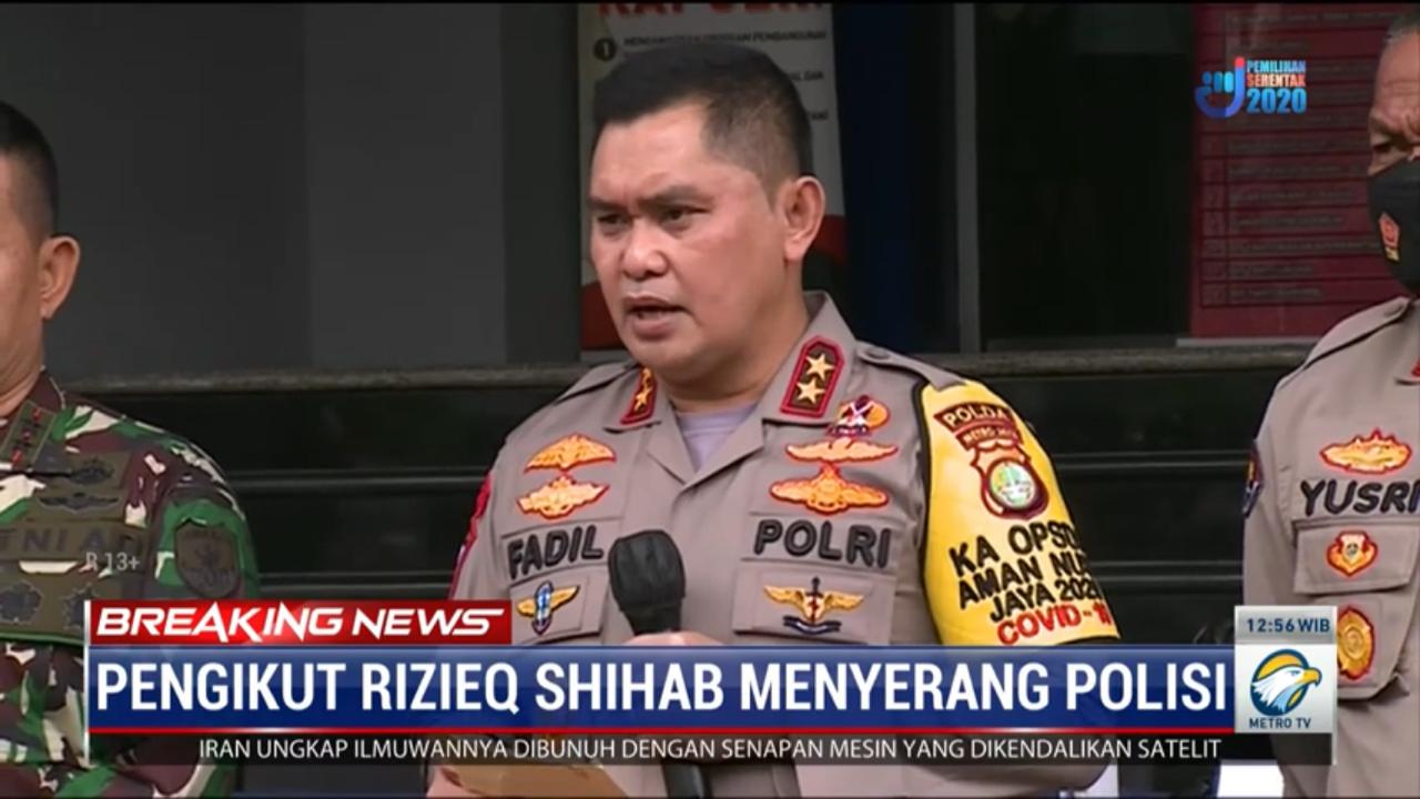 Pengikut Rizieq Shihab Serang Polisi, 6 Orang Tewas Ditembak