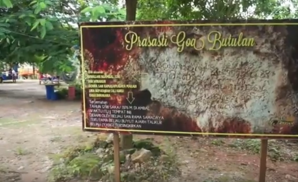 Prasasti Gua, salah satu i situs bersejarah yang ada di Wisata Alam Gosari. (metrotv)