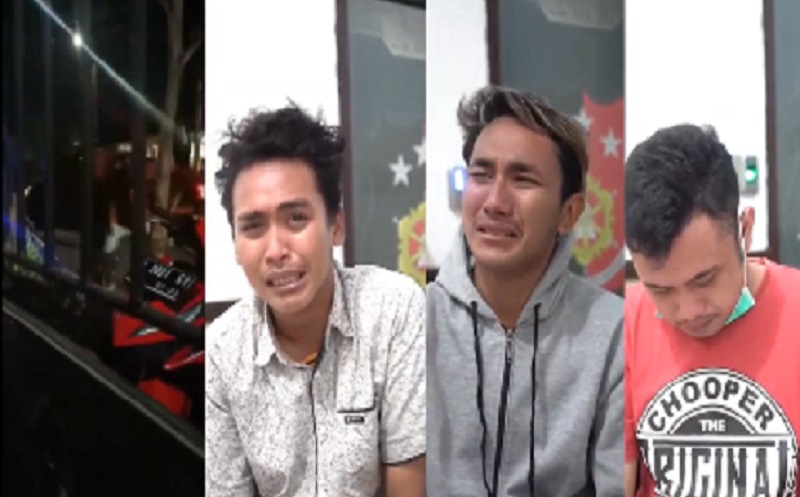 Ngegas Hina Satgas di Medsos, Tiga Pemuda Probolinggo Mewek di Kantor Polisi