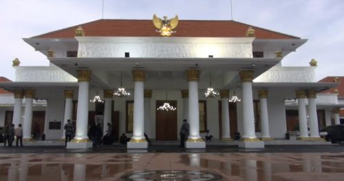 Gedung Negara Grahadi Jatim. (metrotv)