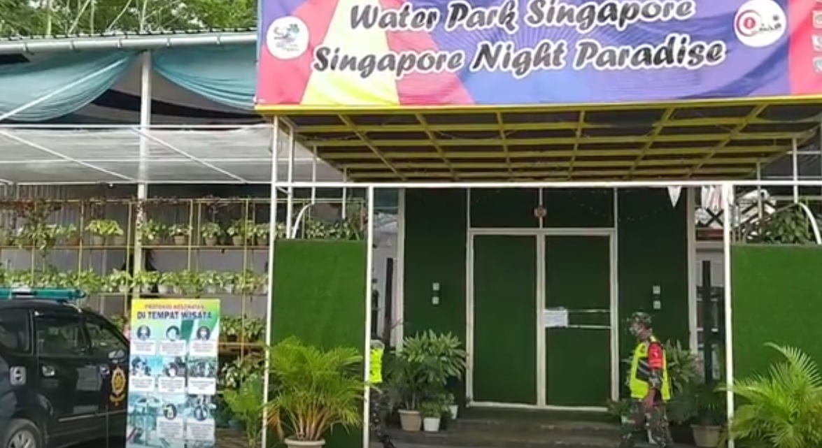 Lokasi wisata Singapore Waterpark Tulungagung. (metrotv)