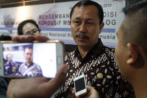 Ketua Komisi Nasional Hak Asasi Manusia (Komnas HAM) Ahmad Taufan Damanik. Foto: MI/Bary Fathahilah 