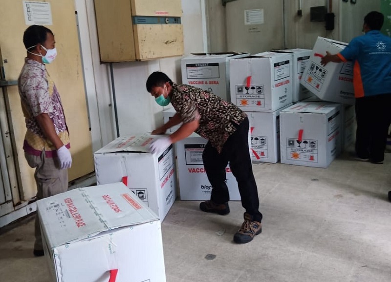 Tahap Kedua,  122.120 Vaksin Sinovac DIsebar Ke-38 Daerah di Jatim