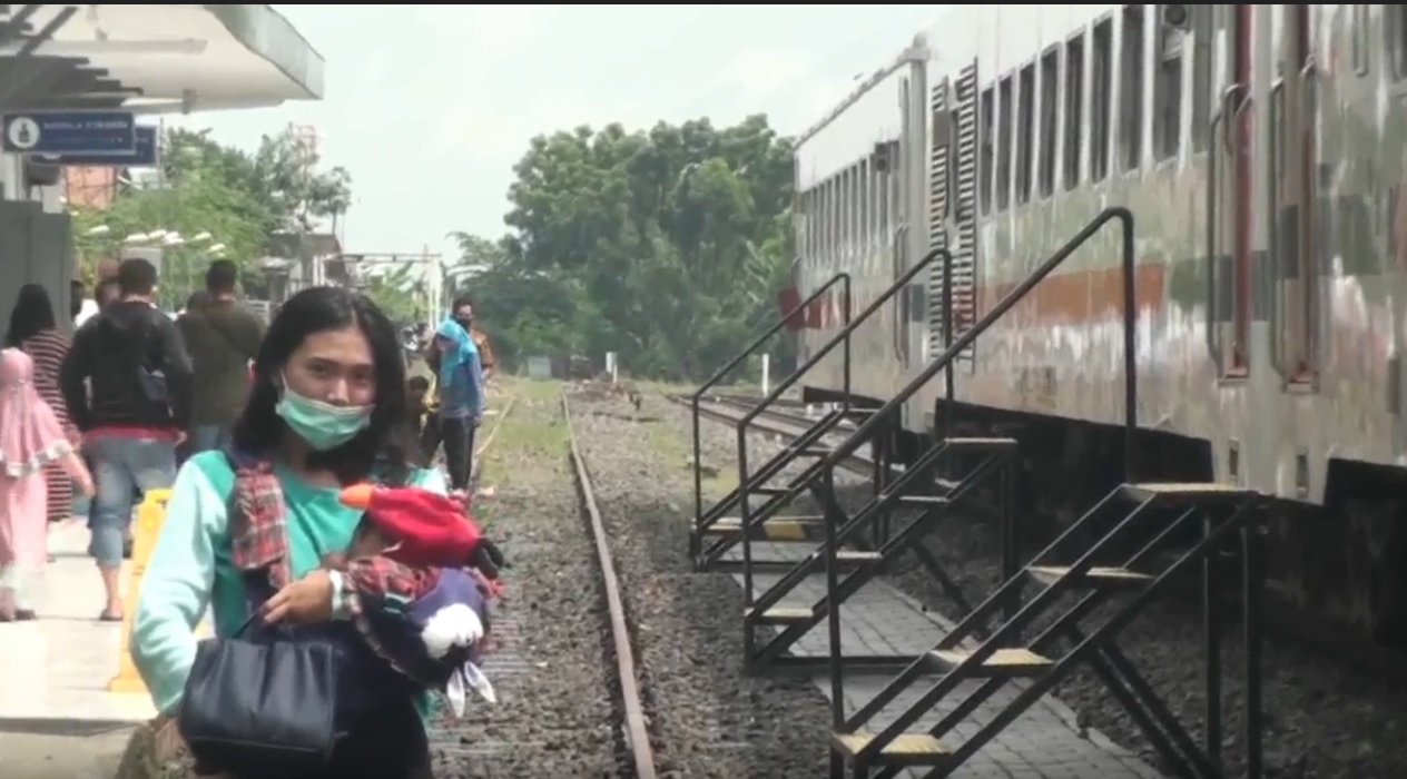 Stasiun Indro, Kabupaten Gresik akan memulai rute baru kereta komuter Gresik-Sidoarjo, 9 Februari 2021. (metrotv)