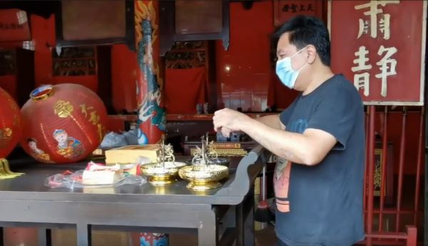 Jelang Imlek, Tidak Ada Ritual Cuci Patung Dewa di Klenteng Swie Bio Krian