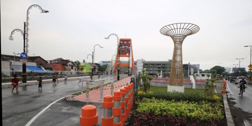 Jembatan Joyoboyo Surabaya siap dibuka (Foto/ Clicks.id)
