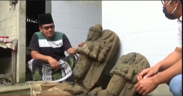 Gali Tanah untuk Kolam Ikan, Warga Tulungagung Temukan Arca Dewa Siwa