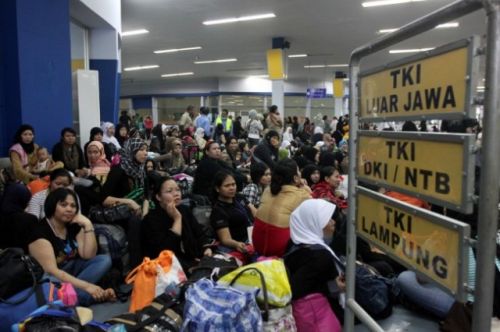 Ilustrasi calon pekerja migran Indonesia (TKI). (ft/Antara)