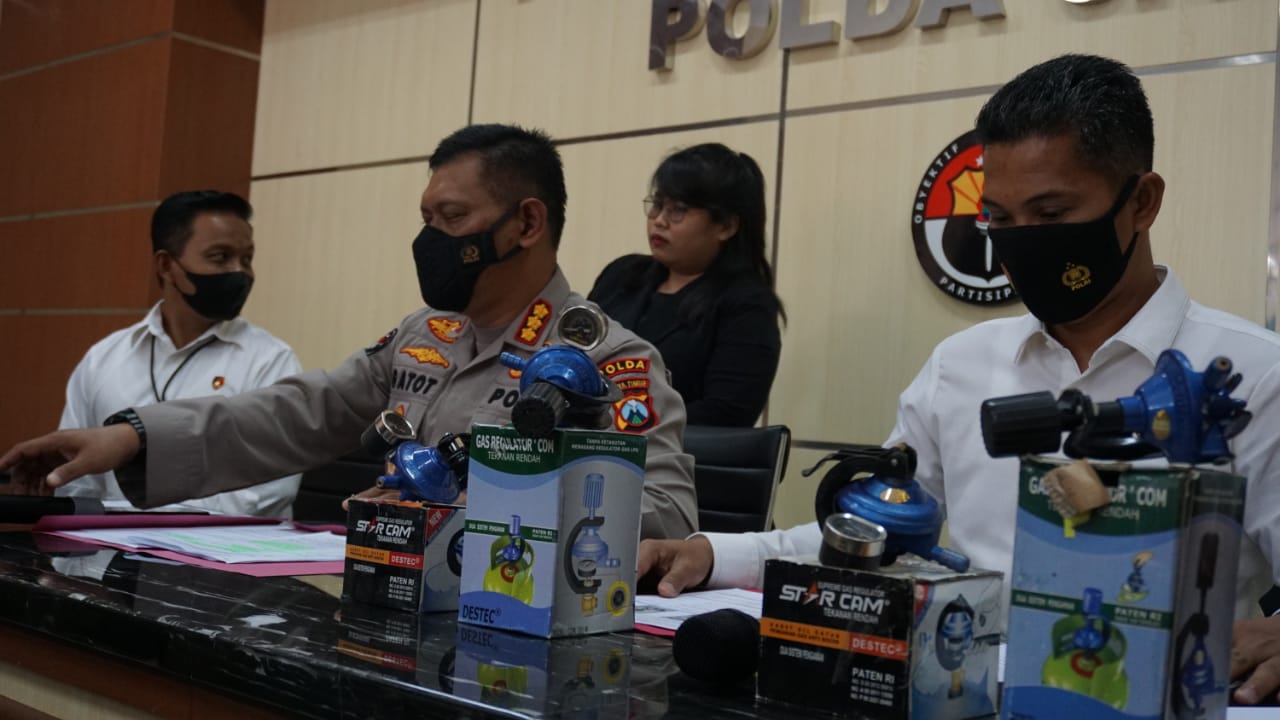 Berbahaya, Polda Jatim Bongkar Peredaran Regulator Elpiji Tak Ber-SNI