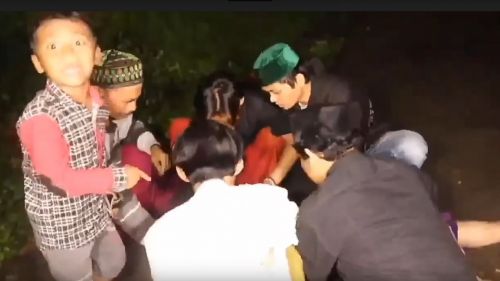 Video hoaks penembakan Gus Idris yang viral di media sosial (Foto / Metro TV)