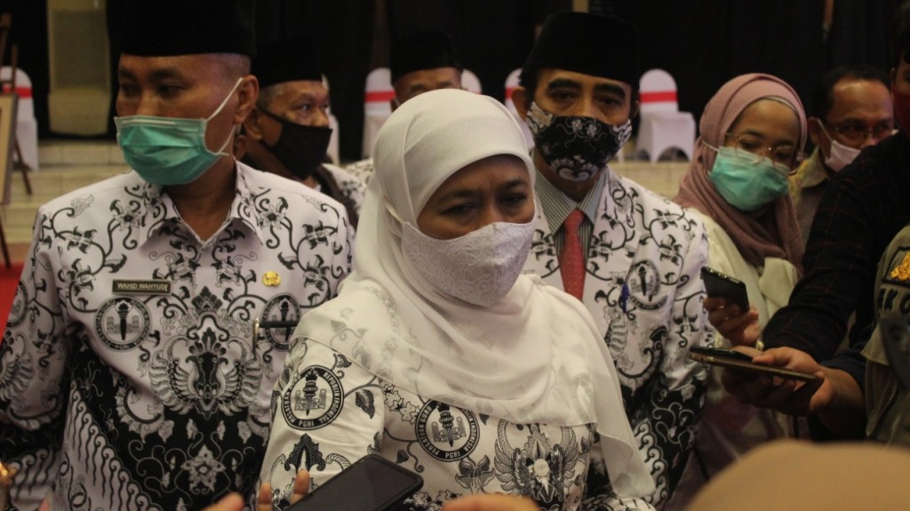 Gubernur Jatim, Khofifah Indar Parawansa (Foto / Metro TV)