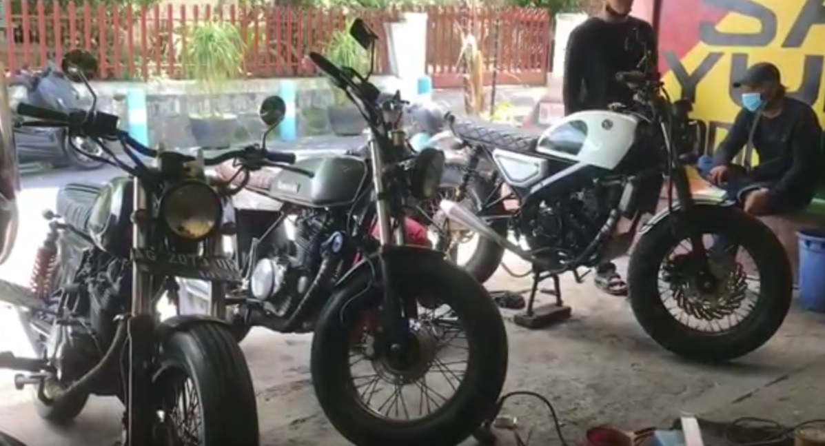 Bengkel Custom Motor Klasik Kebanjiran Order