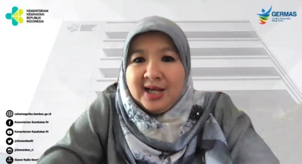 Juru bicara Kementerian Kesehatan (Kemenkes) Siti Nadia Tarmizi. Dok. Kementerian Kesehatan.