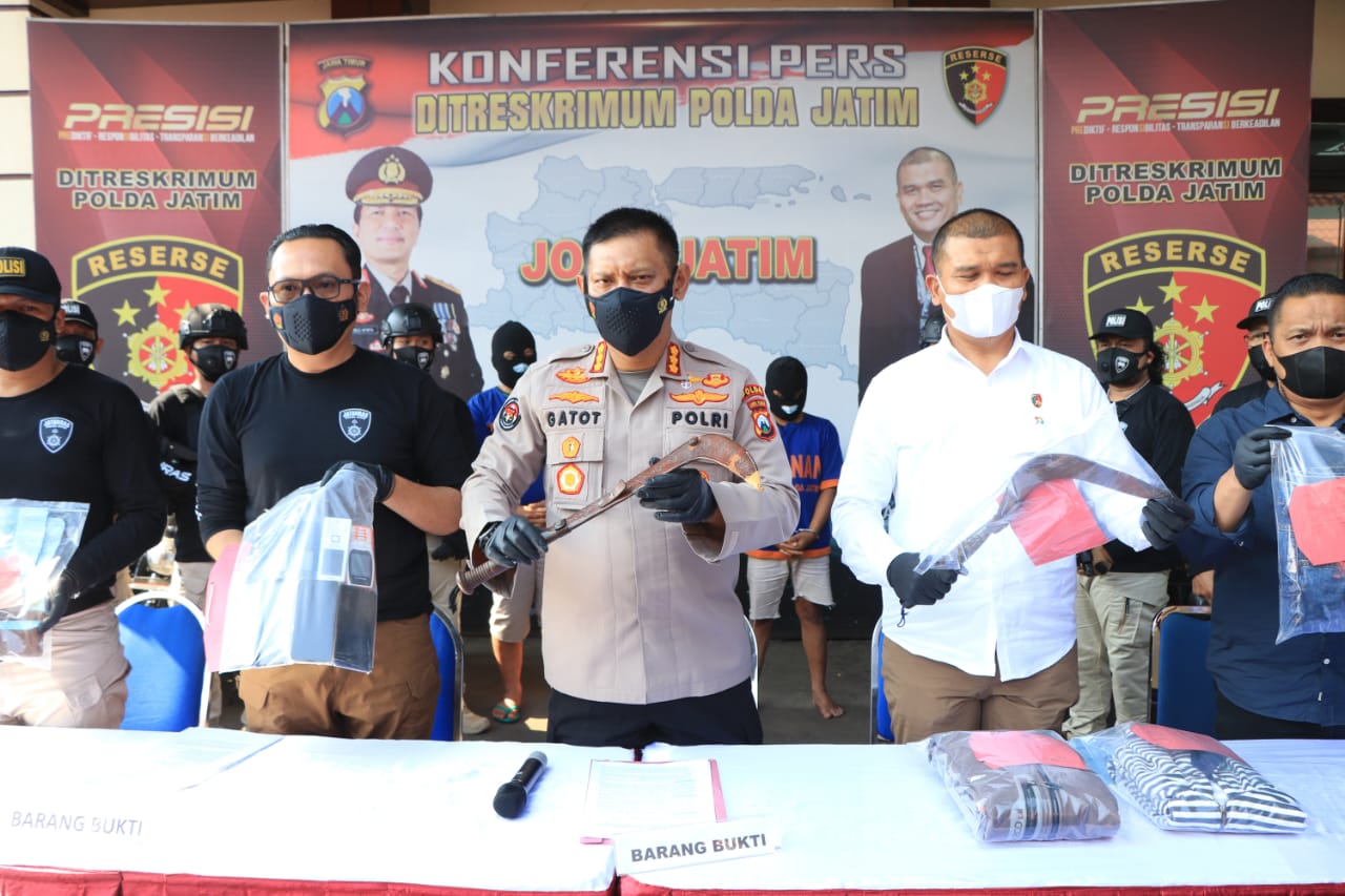 Polda Jatim Ringkus Komplotan Pelaku Pecah Antar Kota