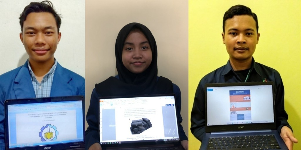 Trio Mahasiswa ITS Sulap Ampas Tebu Jadi Biobriket