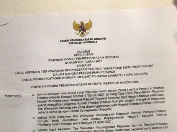 75 Pegawai KPK Resmi Dinonaktifkan, Termasuk Novel Bawesdan