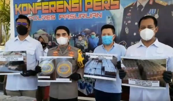 Polres Pasuruan Bongkar Peredaran Susu Kadaluarsa