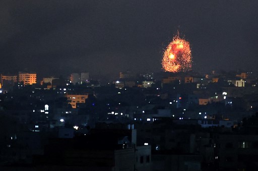 Serangan udara Israel ke Gaza semakin meningkat. Foto: AFP