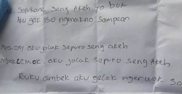 Ada Surat Wasiat Sekuriti Jombang Tewas Gantung Diri, Ini Isinya