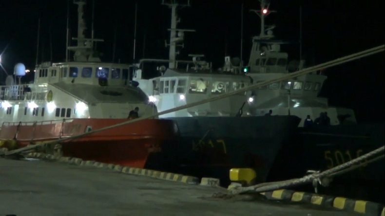 Dua kapal robotik milik Polri siap membantu pencarian KRI Nanggala 402 (Foto / Metro TV)