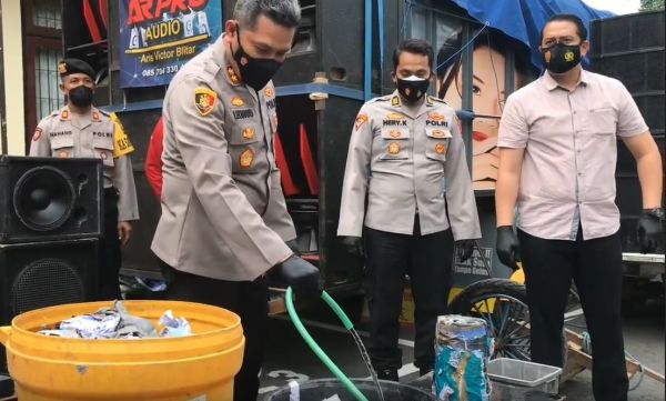 Operasi Ketupat Blitar, Ratusan Petasan dan 23 Sound System Diamankan