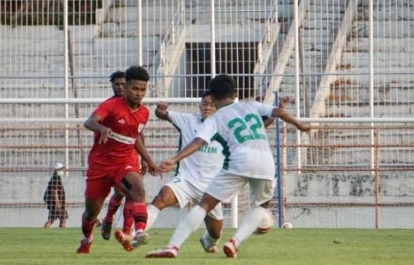 Tahan Imbang Persipura, Sepakbola PON Jatim Targetkan Lolos Final