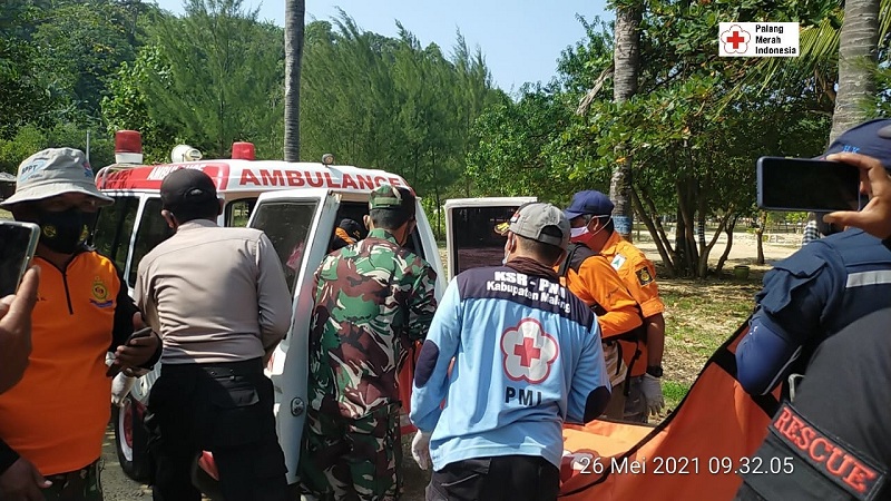 Pencarian korban terseret ombak di Pantai Batu Bengkung, Malang, Jawa Timur, Rabu 26 Mei 2021/istimewa.