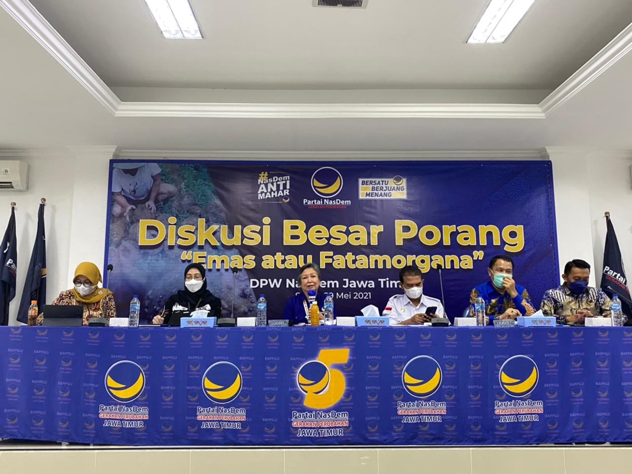 PW Partai Nasdem Jawa Timur mengadakan acara Diskusi Besar Porang: Emas atau Fatamorgana, pada Sabtu 29 Mei 2021.