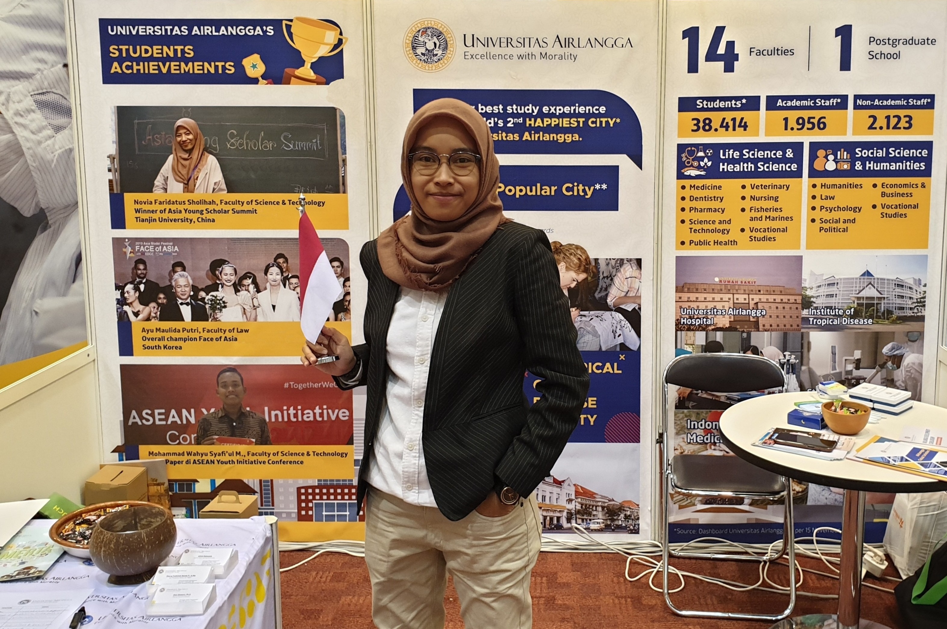 Afifah Rahmania, Alumni Unair tahun 2013 (Foto / Clicks.id)