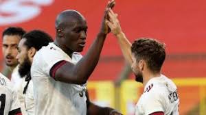 Striker Belgia, Lukaku usai membobol gawang Kroasia. (ist)