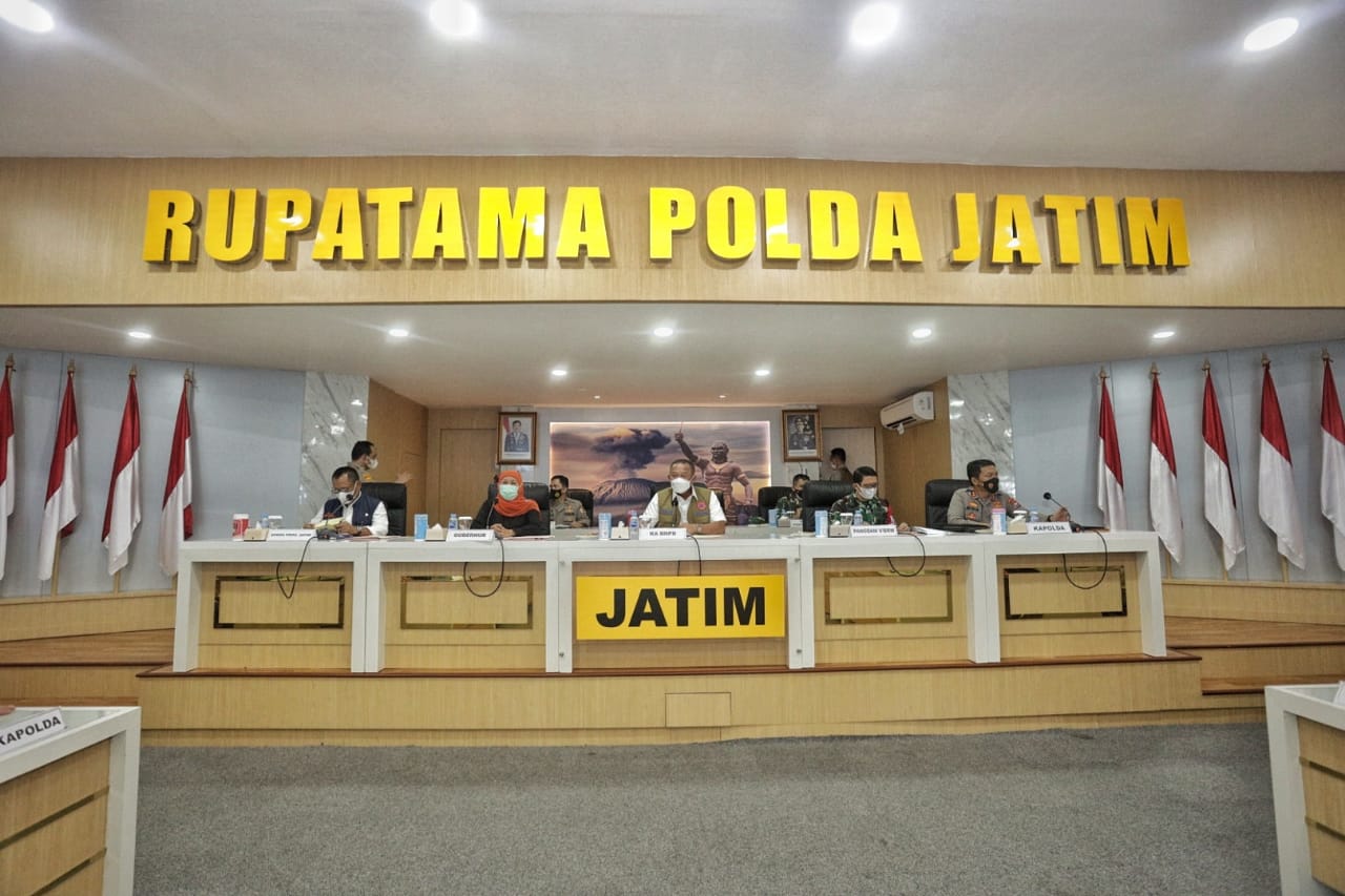 Penyebaran Kasus Covid-19 di Bangkalan Meningkat, Forkopimda Jatim Gelar Rapat