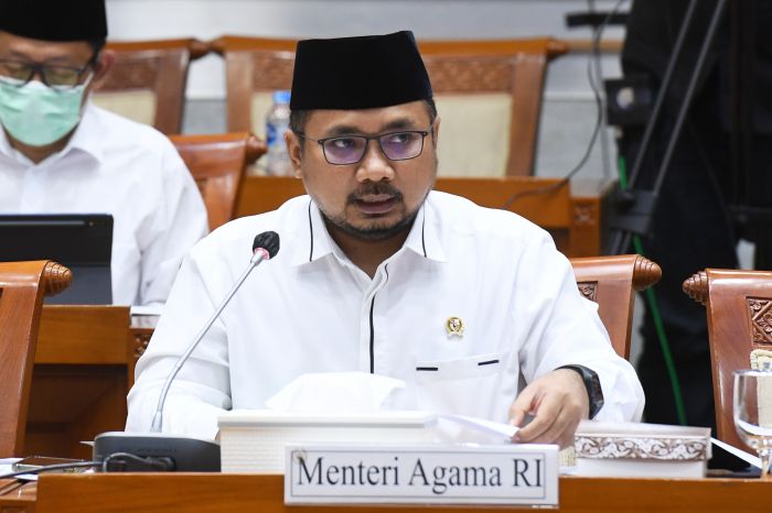 Menteri Agama Yaqut Cholil Qoumas  