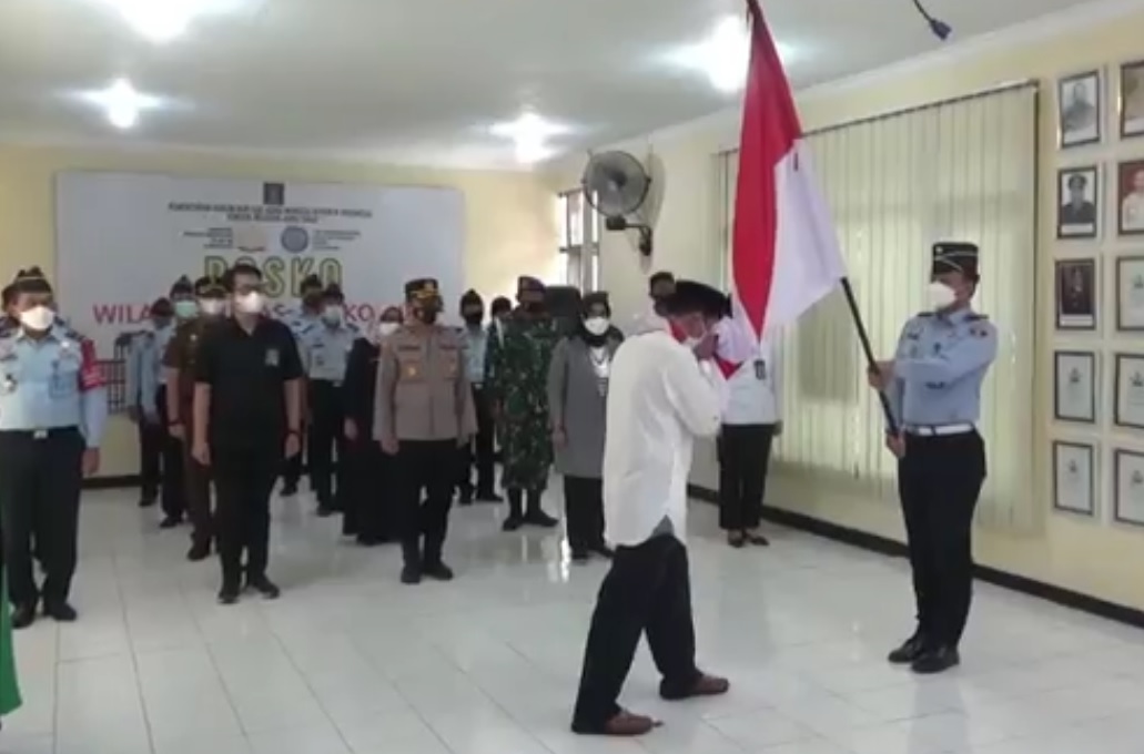 Napiter Lapas Kelas II B Lumajang, Ahmad Dhani ikrar setia kepada NKRI (Foto / Metro TV)