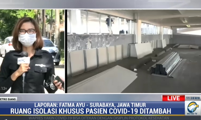 Dikebut, Gedung Parkir RSUD dr Soetomo Tampung 168 Pasien Covid-19